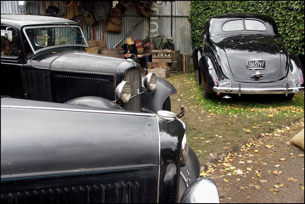 arrangement of american vehicles